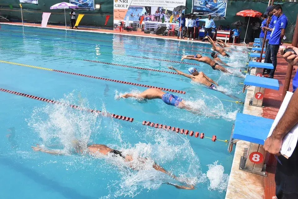 NRI GDS Swimming Pool — Swimming in Barkhera Pathani