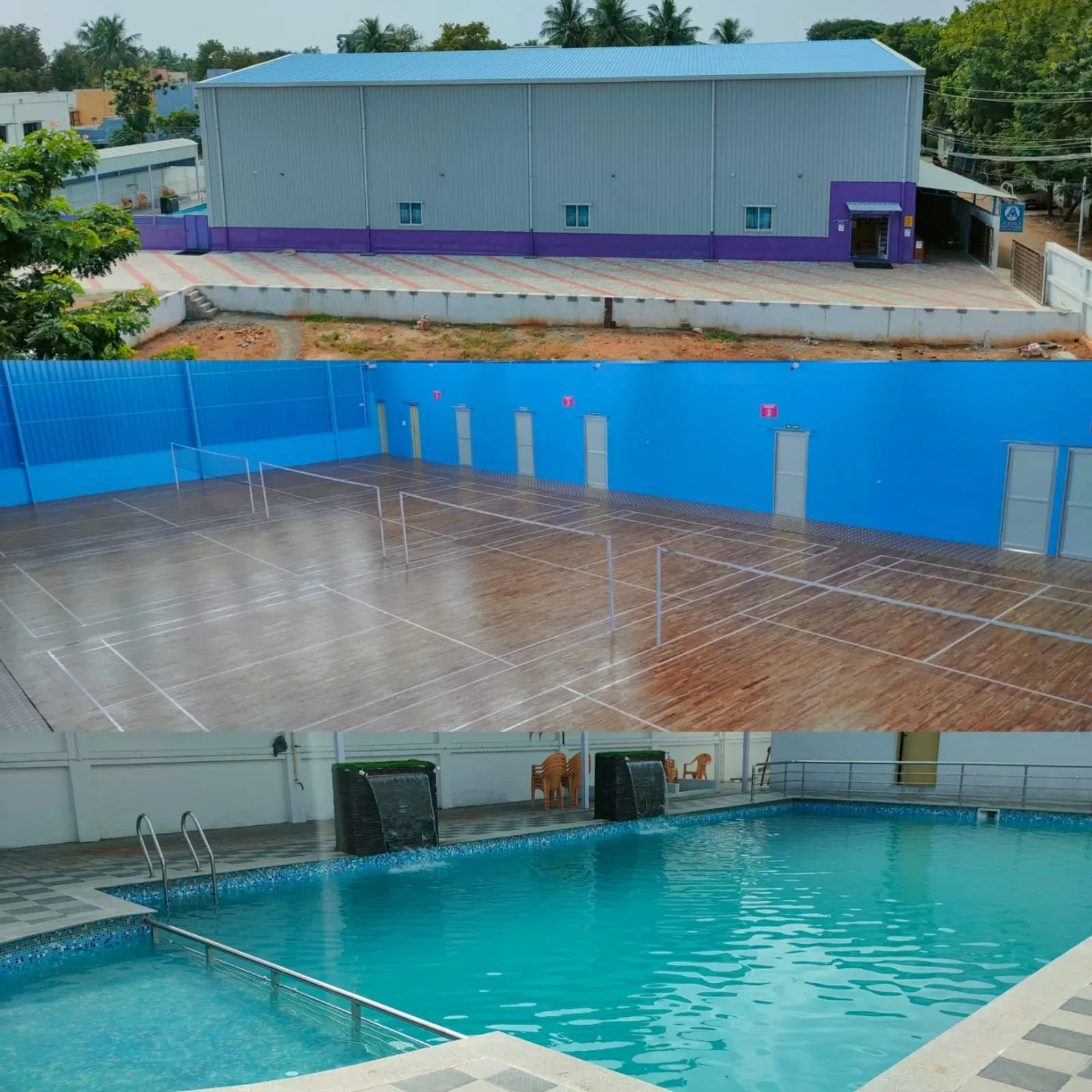 Aara Sports Academy Badminton court & Swimming pool — Swimming in Tiruppalai, Madurai