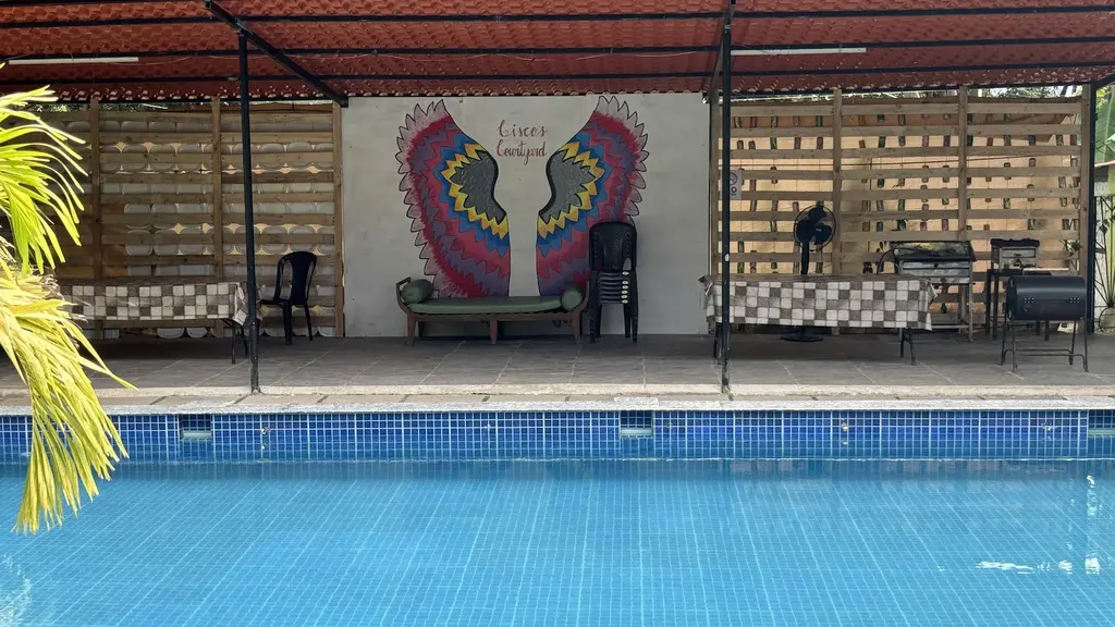 Cisco's courtyard — Swimming in Dongorim
