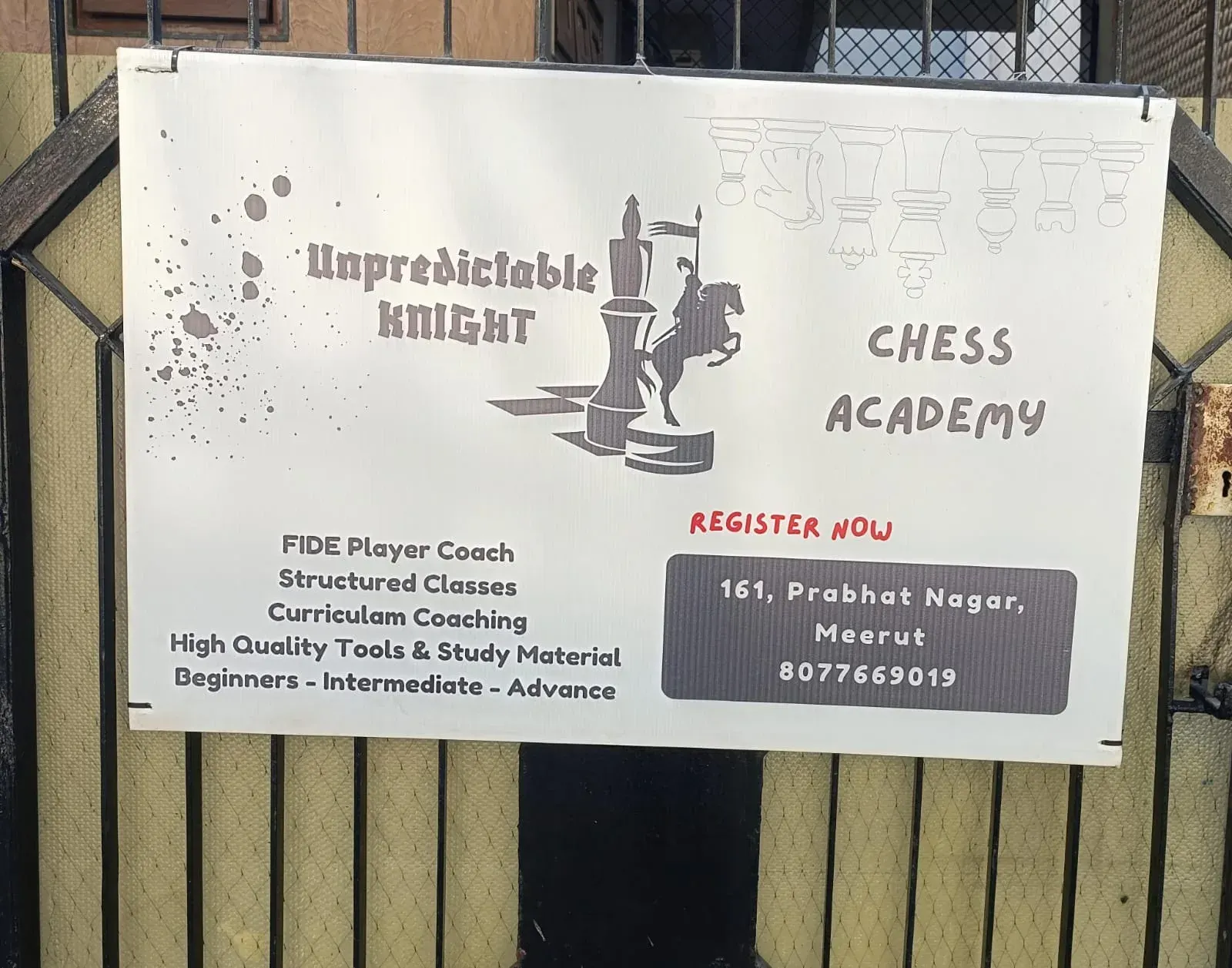 Unpredictable KNIGHT Chess Academy — Other Sports in Prabhat Nagar, Meerut