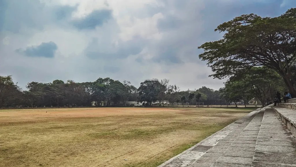 football ground (SJCE) — Football in University Of Mysore Campus