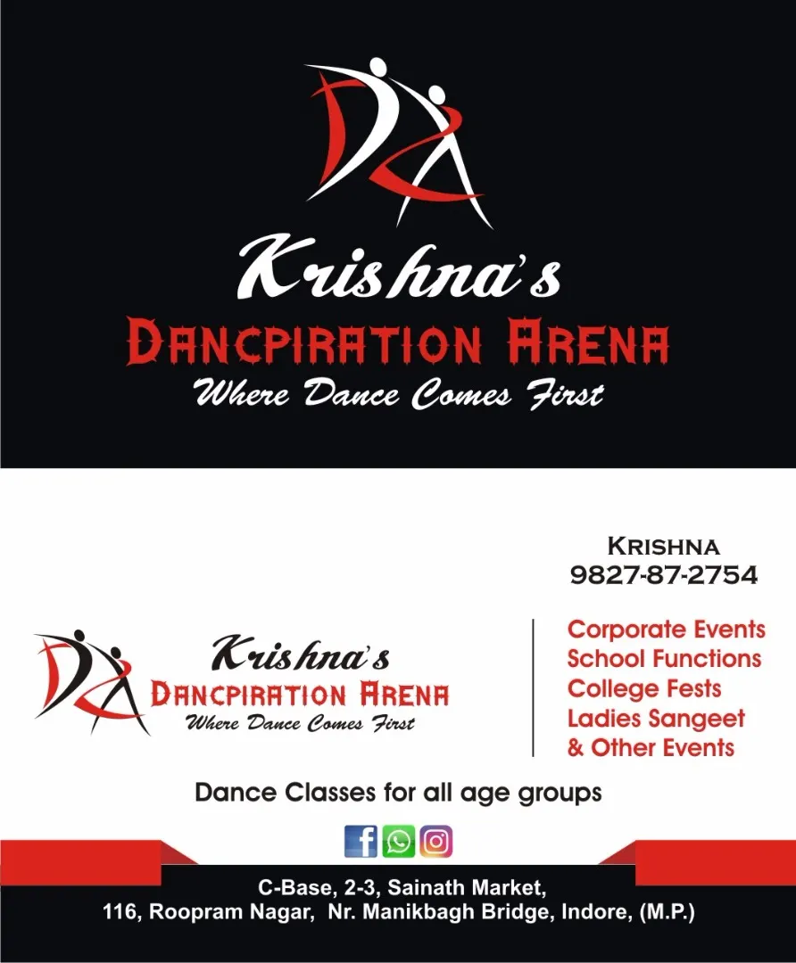 KRISHNA’S DANCPIRATION ARENA — Dance in Roop Ram Nagar, Indore