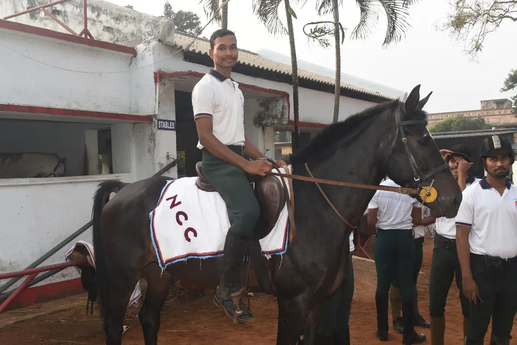 1(O) R & V Squadron NCC — Horse Riding in Surya Nagar