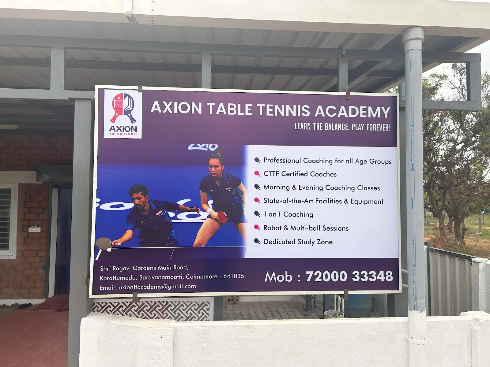 Axion Table Tennis Academy — Table Tennis in Saravanampatti, Coimbatore