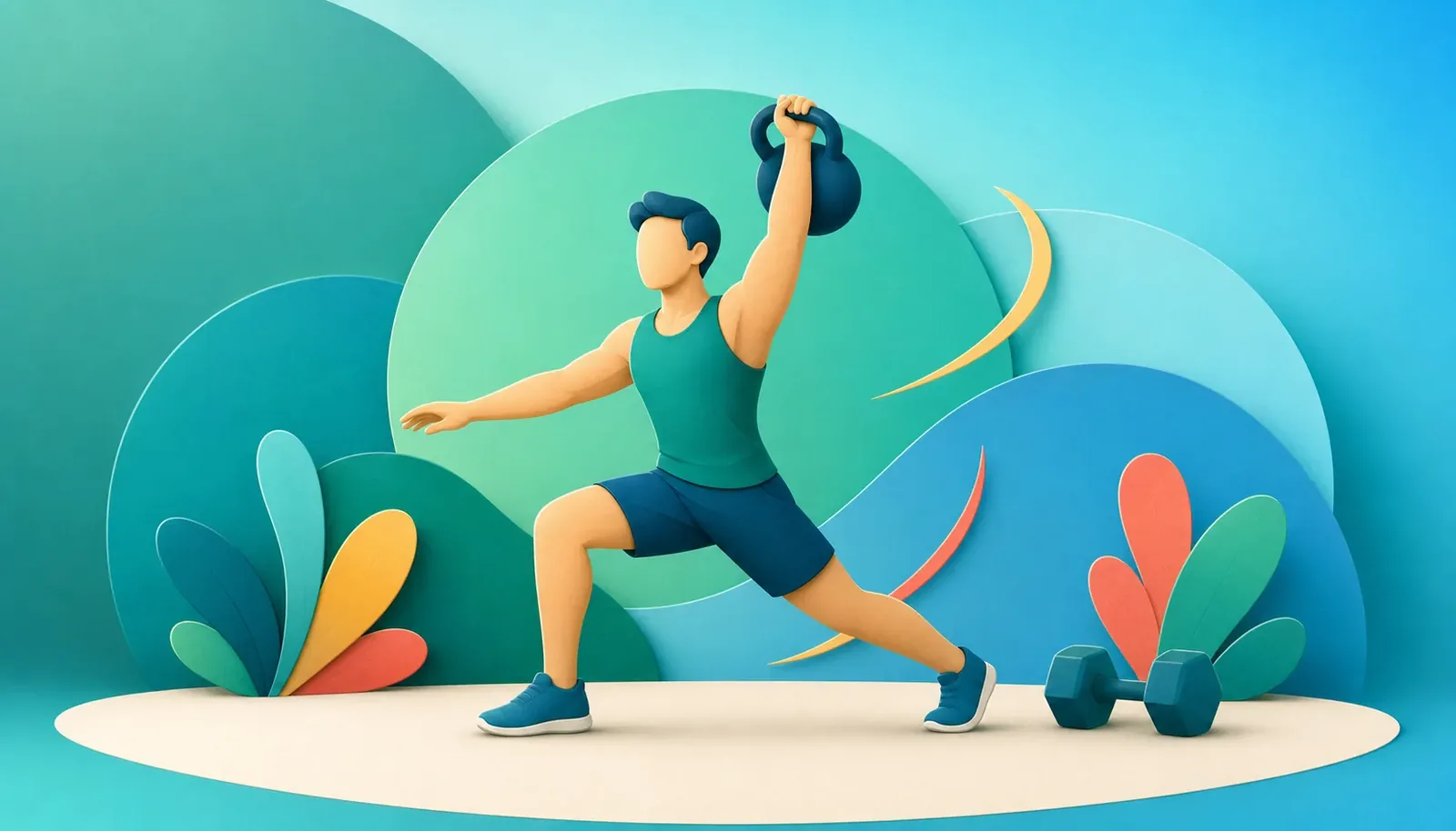 Gym & Fitness illustration