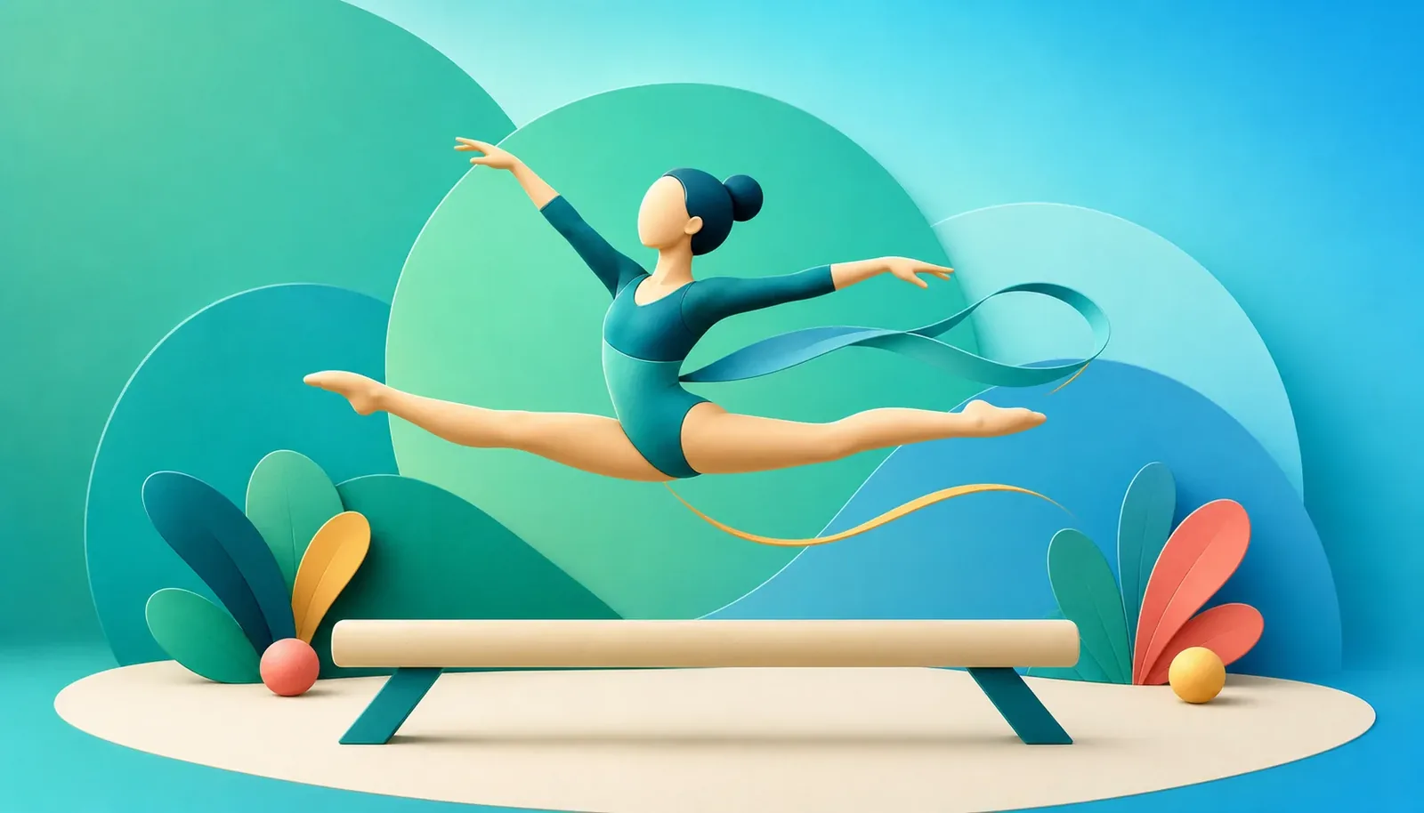 Gymnastics illustration