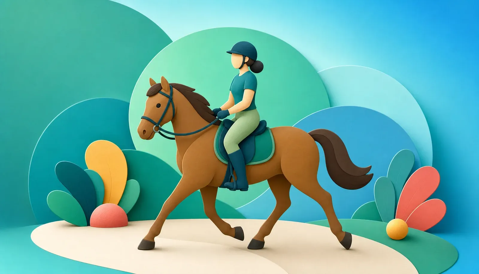 Horse Riding illustration