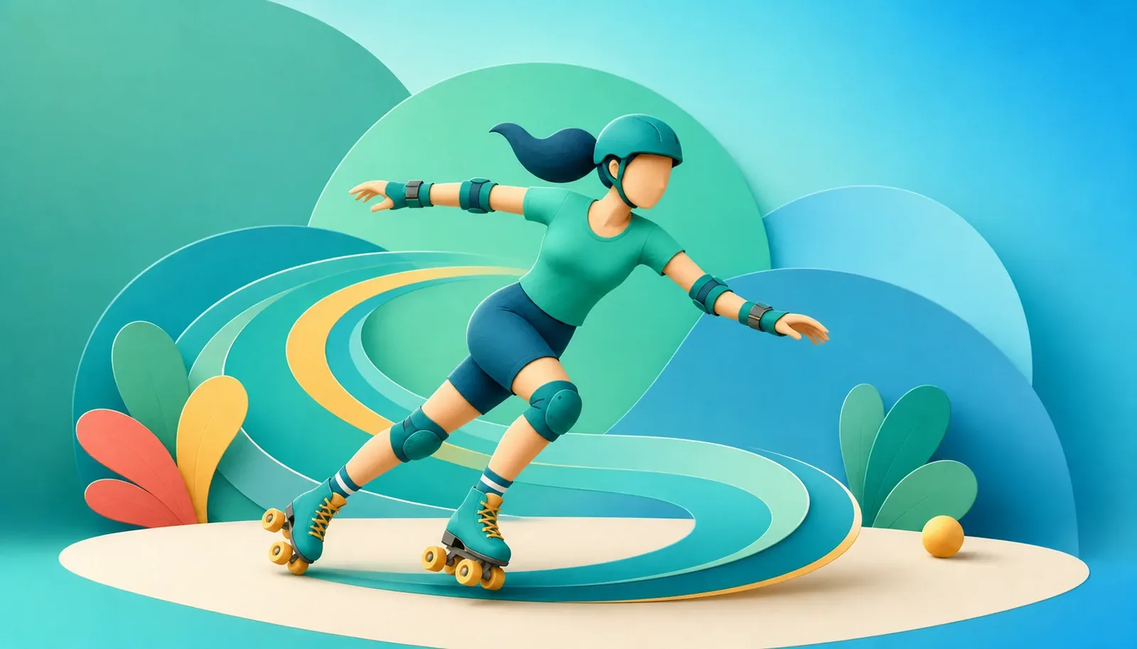 Skating illustration
