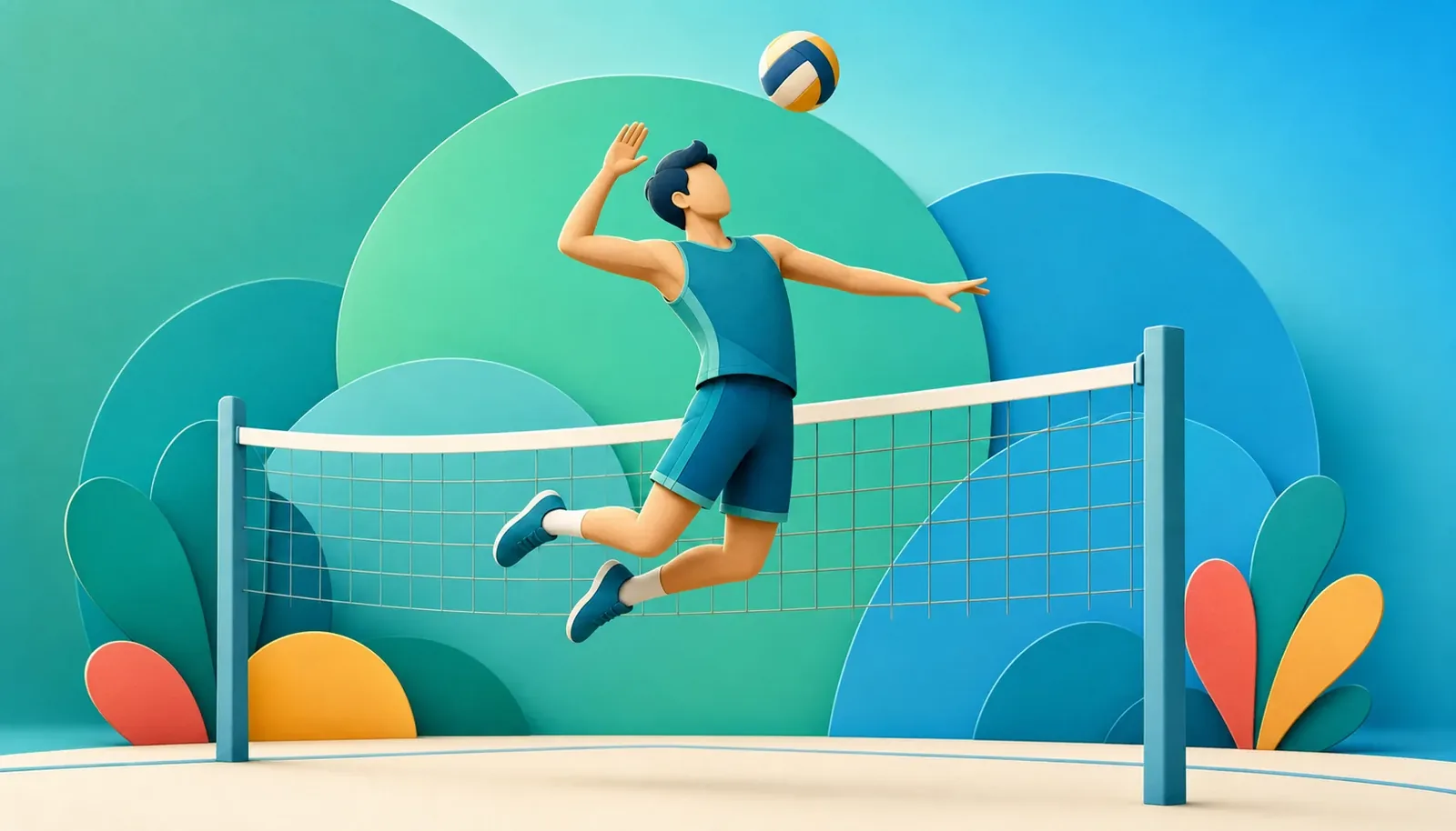 Volleyball illustration