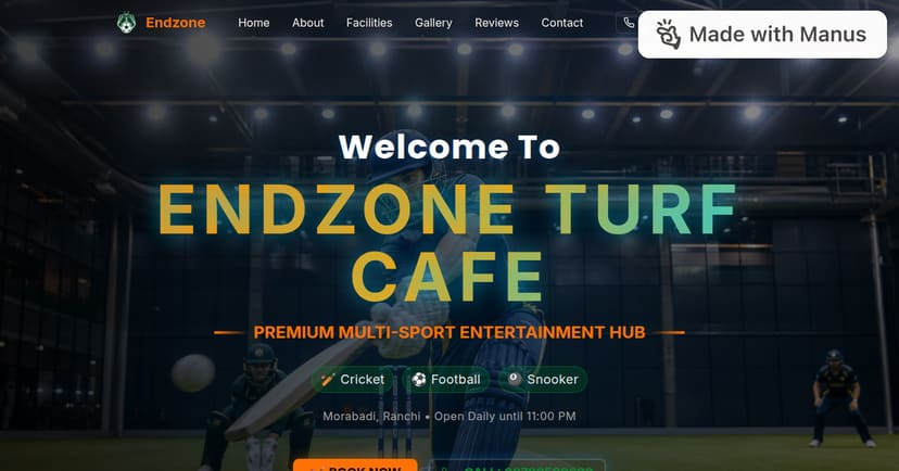 Endzone Turf & Cafe — Badminton in Morabadi