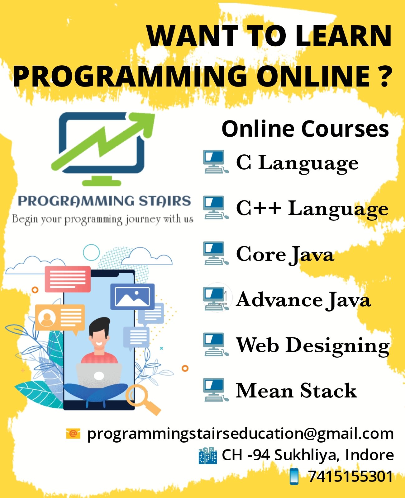 Programming Stairs — Coding & Robotics in Lasudia Mori, Indore