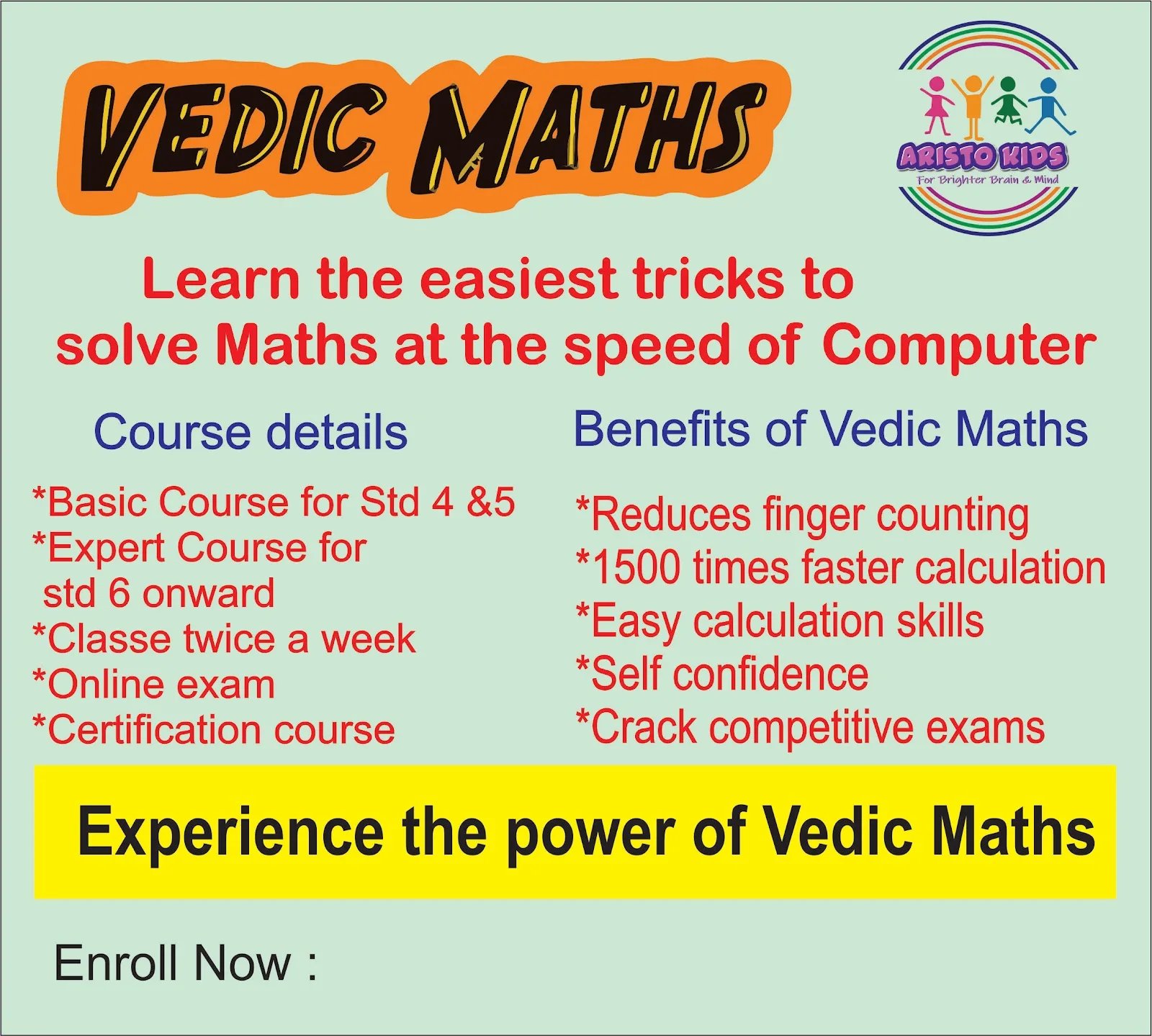 Abacus & Vedic Maths Class by Dipika Sanghavi - Aristo Kids — Abacus & Vedic Maths in Nashik Road, Nashik