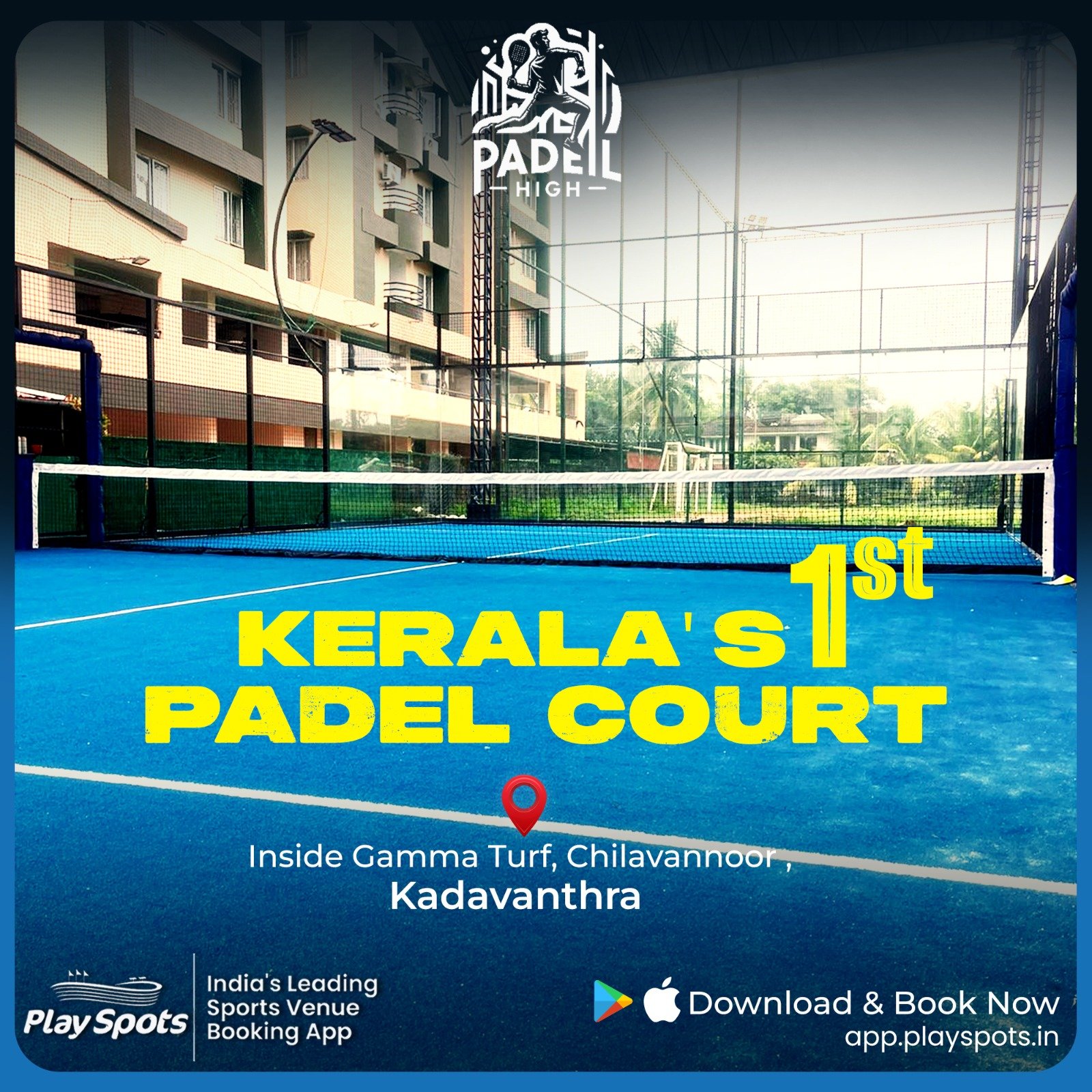 Padel High Kochi — Tennis in Vishwam Nagar, Kochi