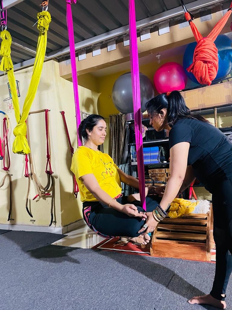 YOG with Os (योग with ओस) BODYGARAGE AERIAL YOGA, AERIAL HOOP YOGA , YOGA THERAPY, YOGA TEACHER TRAINING CENTRE — Yoga in Shalimar Palms, Indore