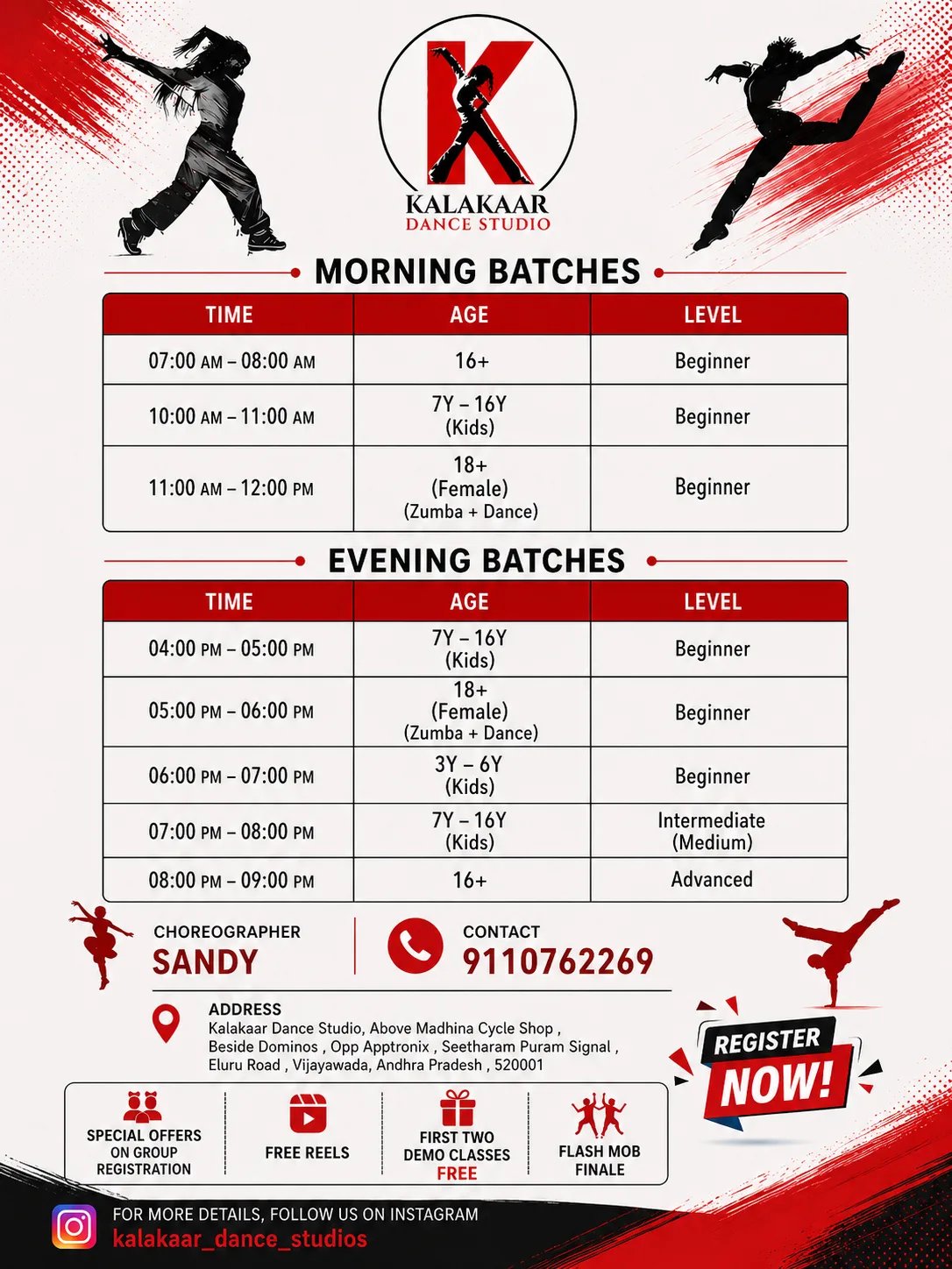 Kalakaar Dance Studio — Gym & Fitness in Gunadala, Vijayawada