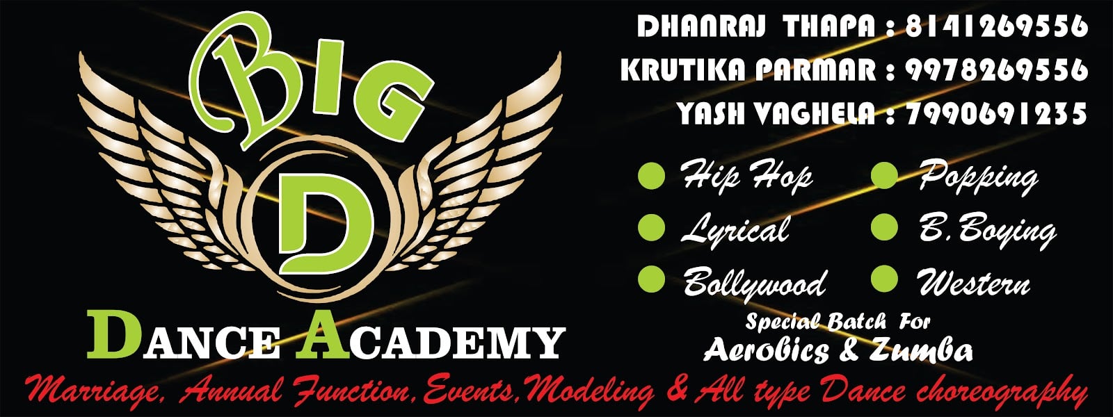 BIG D DANCE ACADEMY — Dance in Gorwa, Vadodara