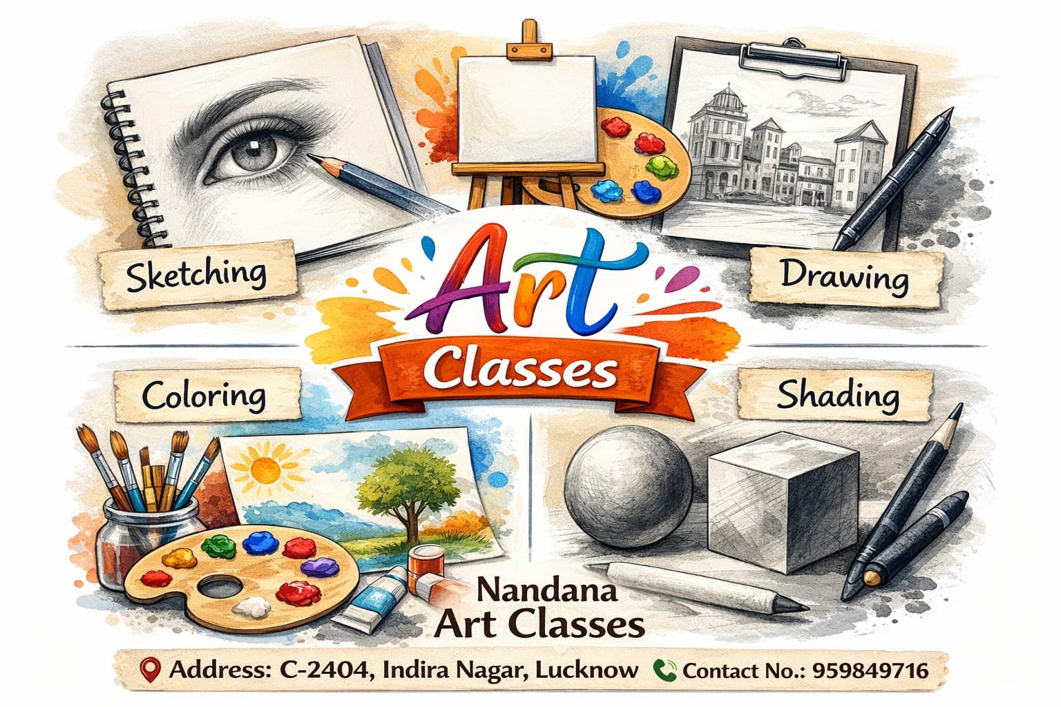 Nandana Art Classes — Art & Craft in Indira Nagar, Lucknow