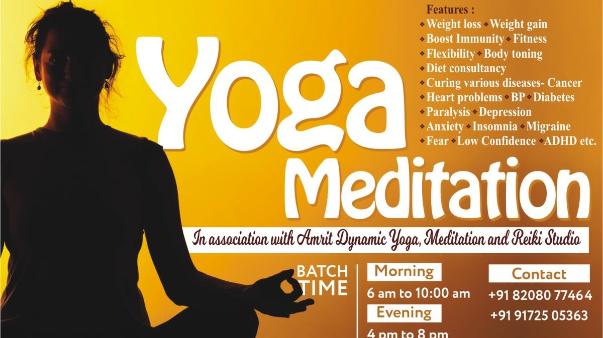 Amrit Dynamic Yoga Meditation (Yoga, Meditation and Reiki Centre near Friends Colony) - Best Yoga Meditation Studio In Nagpur — Yoga in Seminary Hills, Nagpur