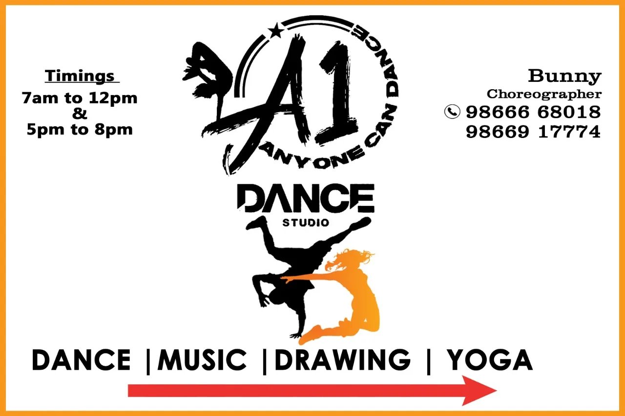 A1 DANCE STUDIO (Dance/music/art) A1 Events and wedding planners — Gym & Fitness in Mvp Colony, Visakhapatnam