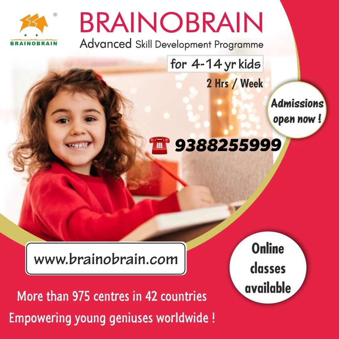 Brainobrain Edappally, Kerala — Abacus & Vedic Maths in Karthedam, Kochi
