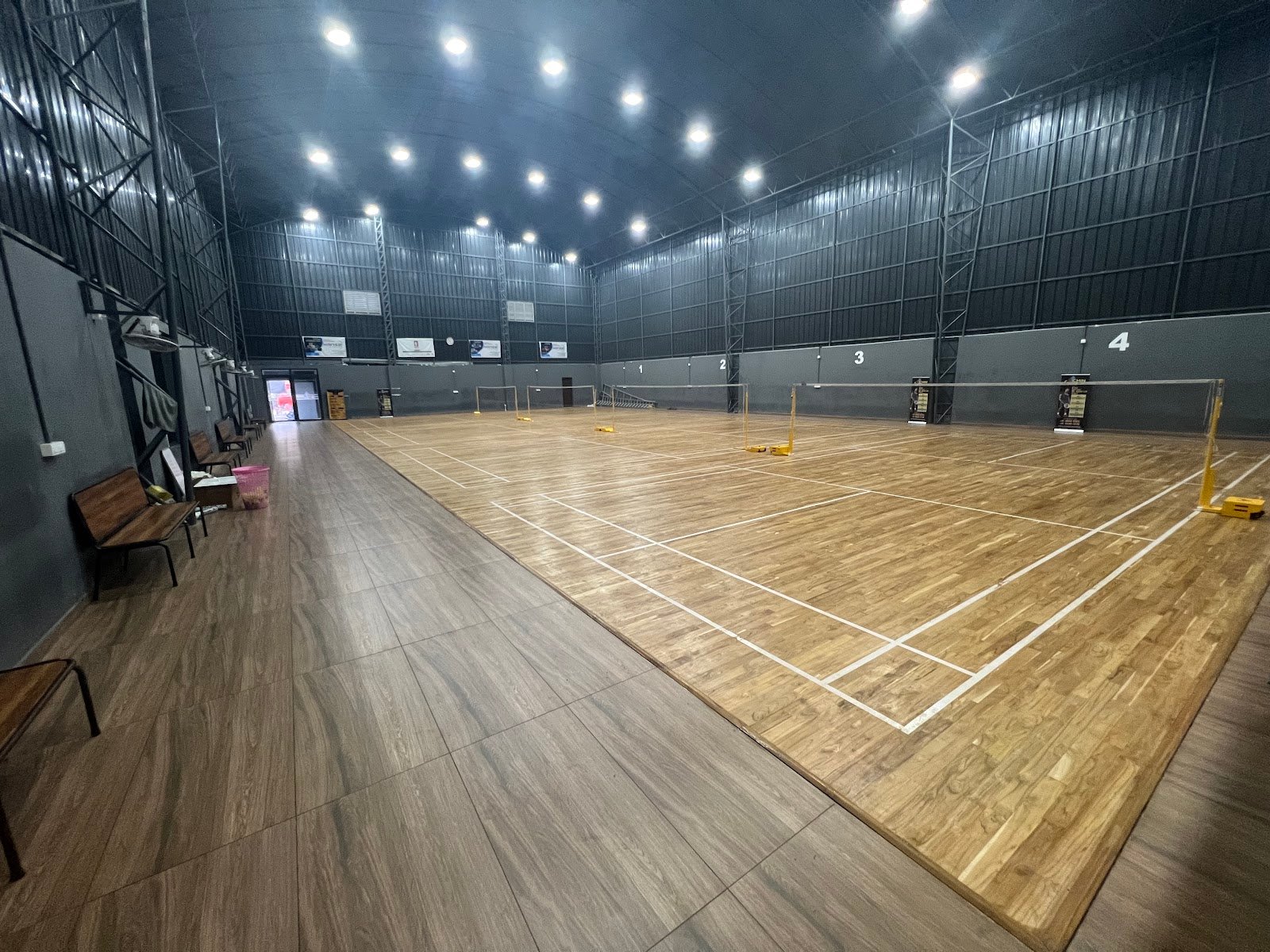 Cochin sports arena entrance gate — Badminton in Pukkaad, Kochi