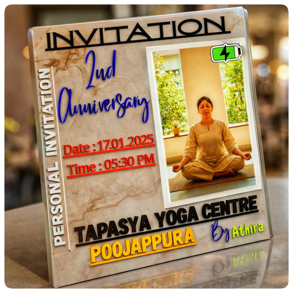 TAPASYA YOGA CENTRE POOJAPPURA — Yoga in Poojappura, Trivandrum