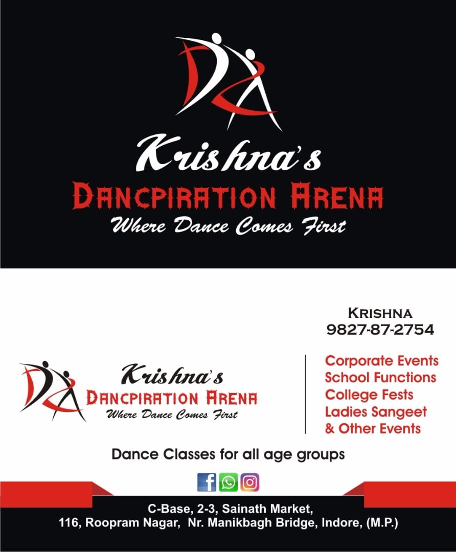 KRISHNA’S DANCPIRATION ARENA — Dance in Martand Chowk, Indore