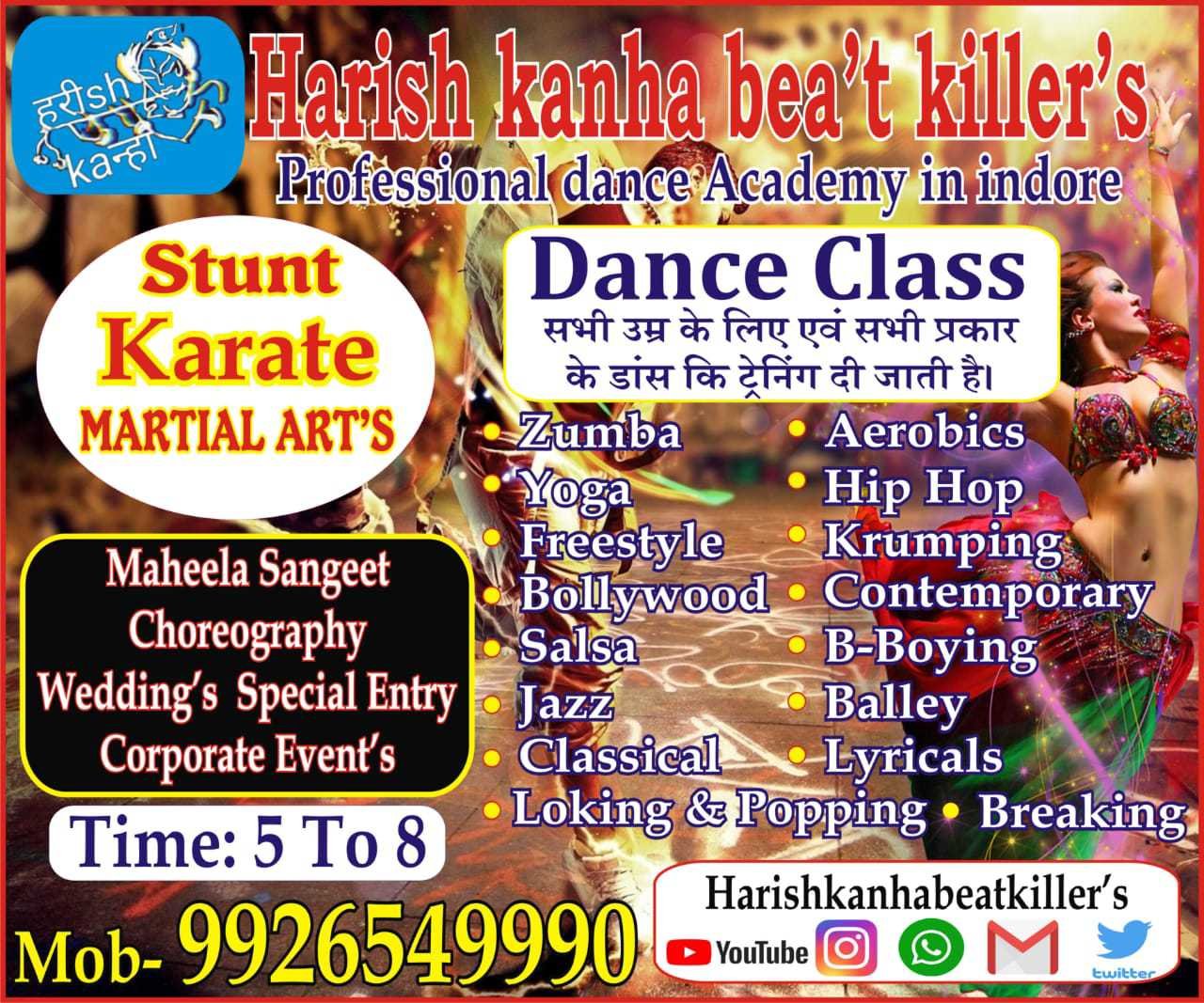 Harish kanha beat killers dance academy indore — Dance in Lasudia Mori, Indore