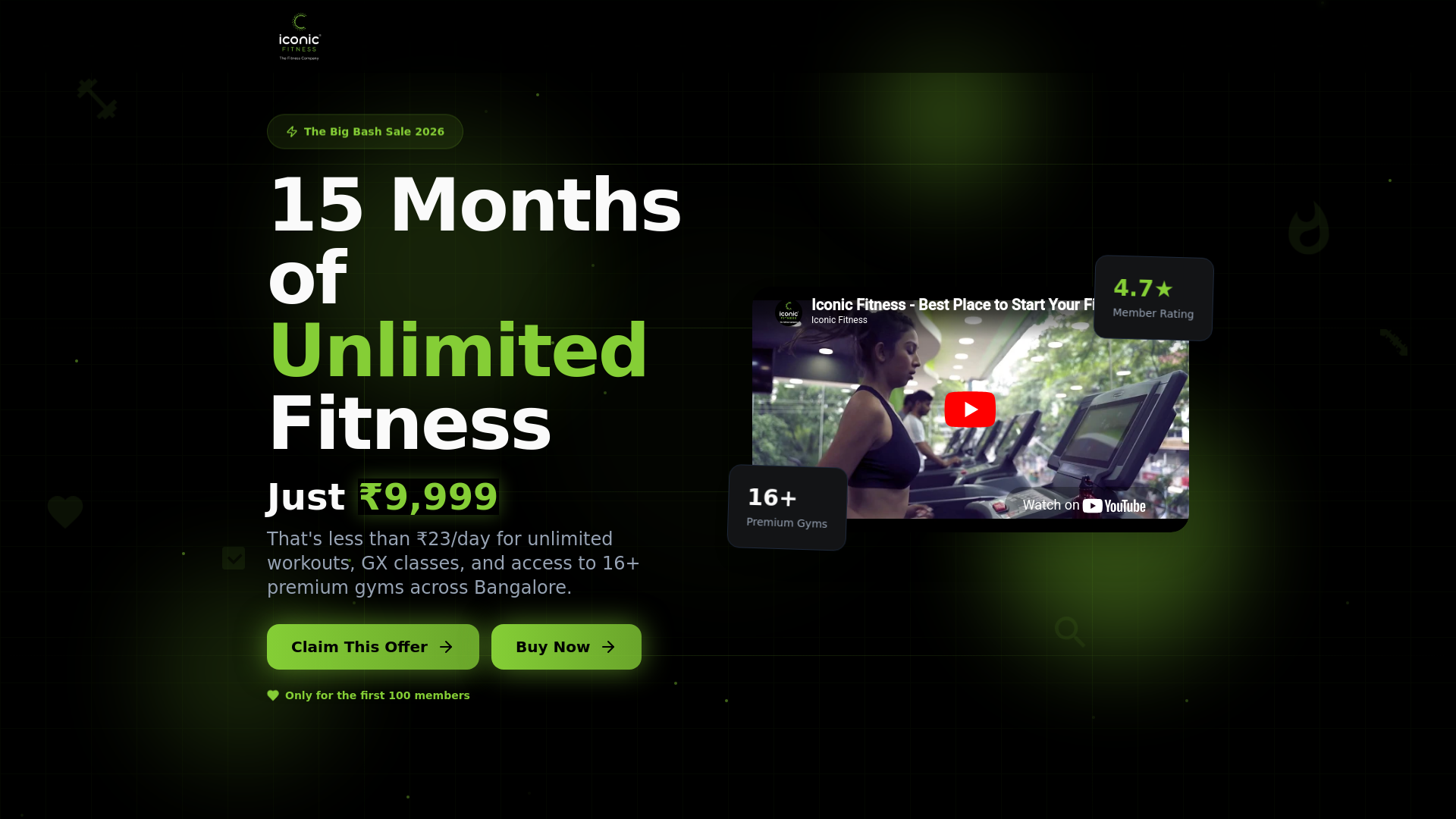 Iconic Fitness HSR Sector 7 — CrossFit & Functional Training in HSR Layout, Bengaluru