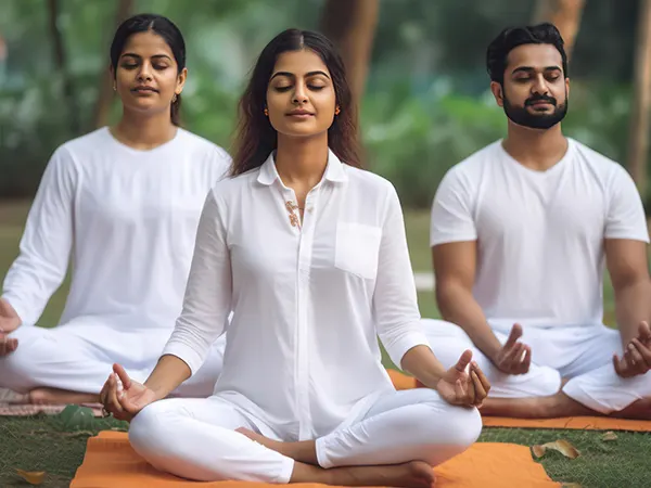 Silent reflections — Yoga in Wanowrie, Pune