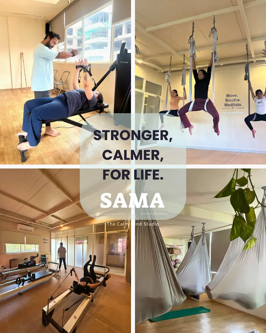 SAMA: The Calm Mind Studio (Hopefarm, Whitefield)- Aerial Yoga, Pilates, Yoga and Strength Training Classes — Yoga in Whitefield