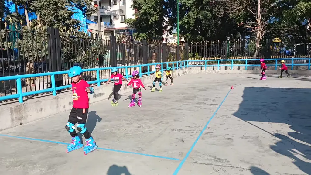 Skating Ground, Hombegowda Nagara — Skating in Wilson Garden