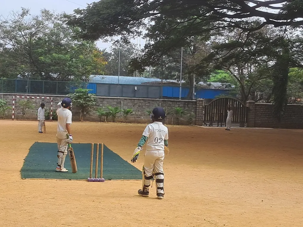 Outreach Simha Cricket Academy — Cricket in Wilson Garden
