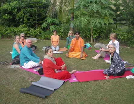 Brahmrishi Geetanand Ashram's Yogalaya, Tapovan Aravli Hills — Yoga in Manesar