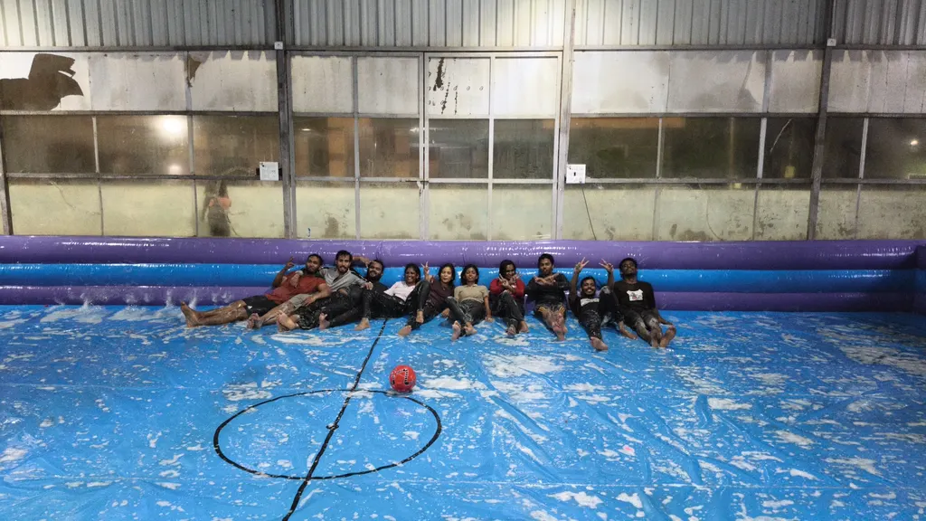 U can do soapy football — Football in Kolathur