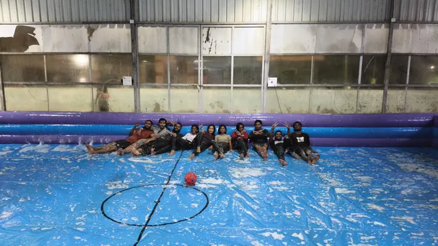 U can do soapy football — Football in Kolathur
