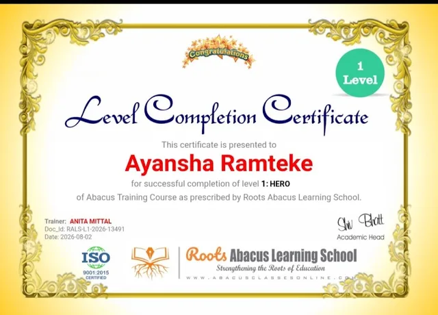 Roots Abacus Learning School by Anita Mittal — Abacus & Vedic Maths in Santoshi Nagar