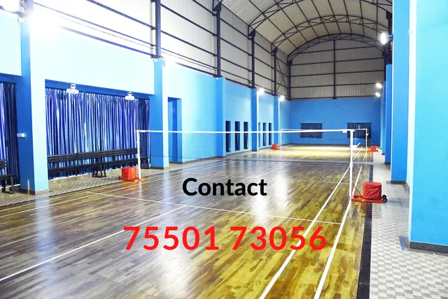 Spring fit badminton academy - Indoor Wooden Badminton Court in Kolathur — Badminton in Kolathur