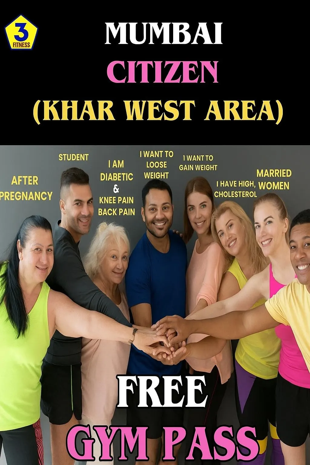 3 Fitness Gym — Premium in Khar West, Mumbai