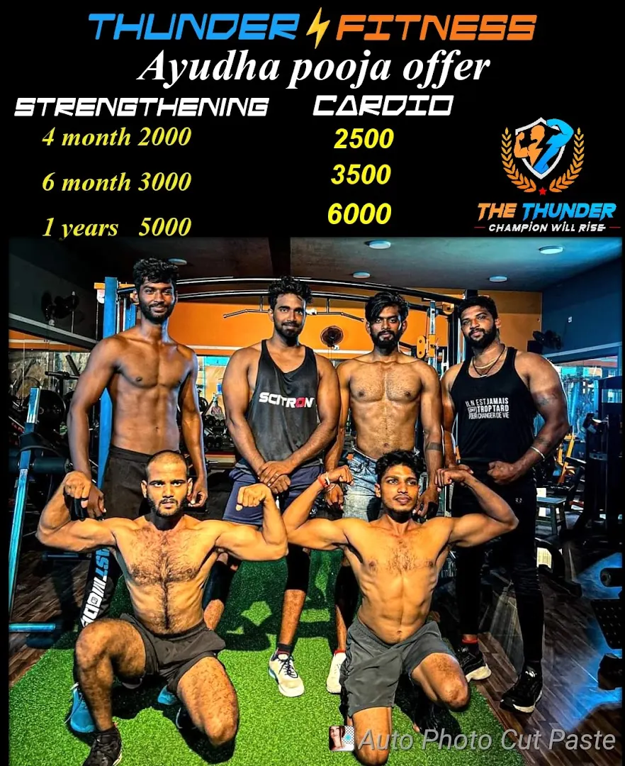 THUNDER FITNESS UNISEX GYM — Standard Gym in Manali New Town, Chennai