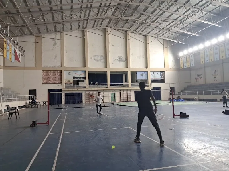 Swami Vivekananda Indoor Stadium — Badminton in Saurashtra University Campus