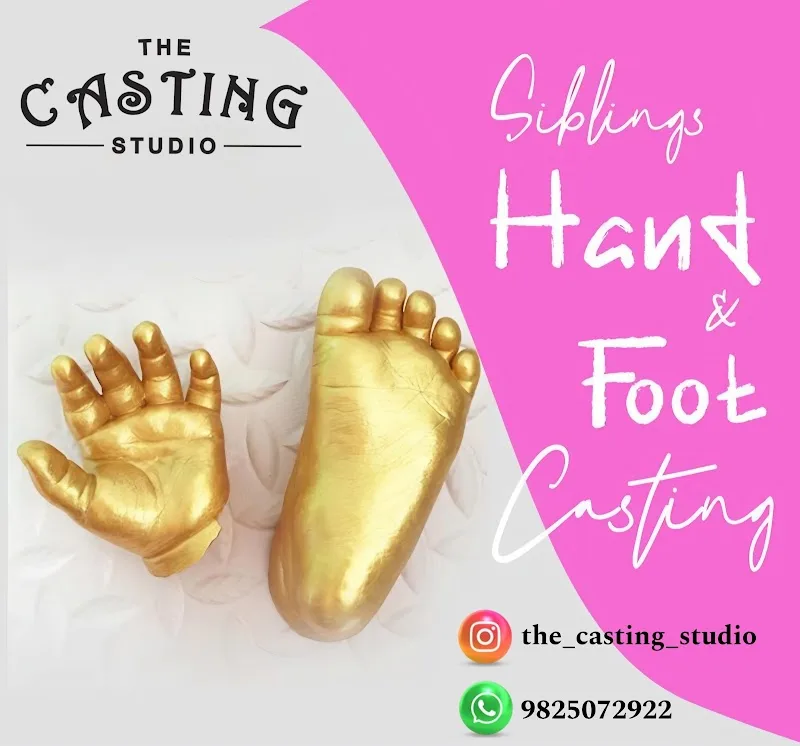 The Casting Studio 2D & 3D Baby Casting Hands & Feet Impressions With Luxurious Frame — Art & Craft in Lohana Para