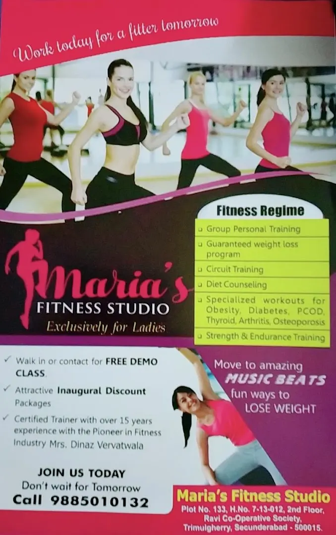 Maria's Fitness Studio — Standard Gym in Tirumalagiri, Secunderabad