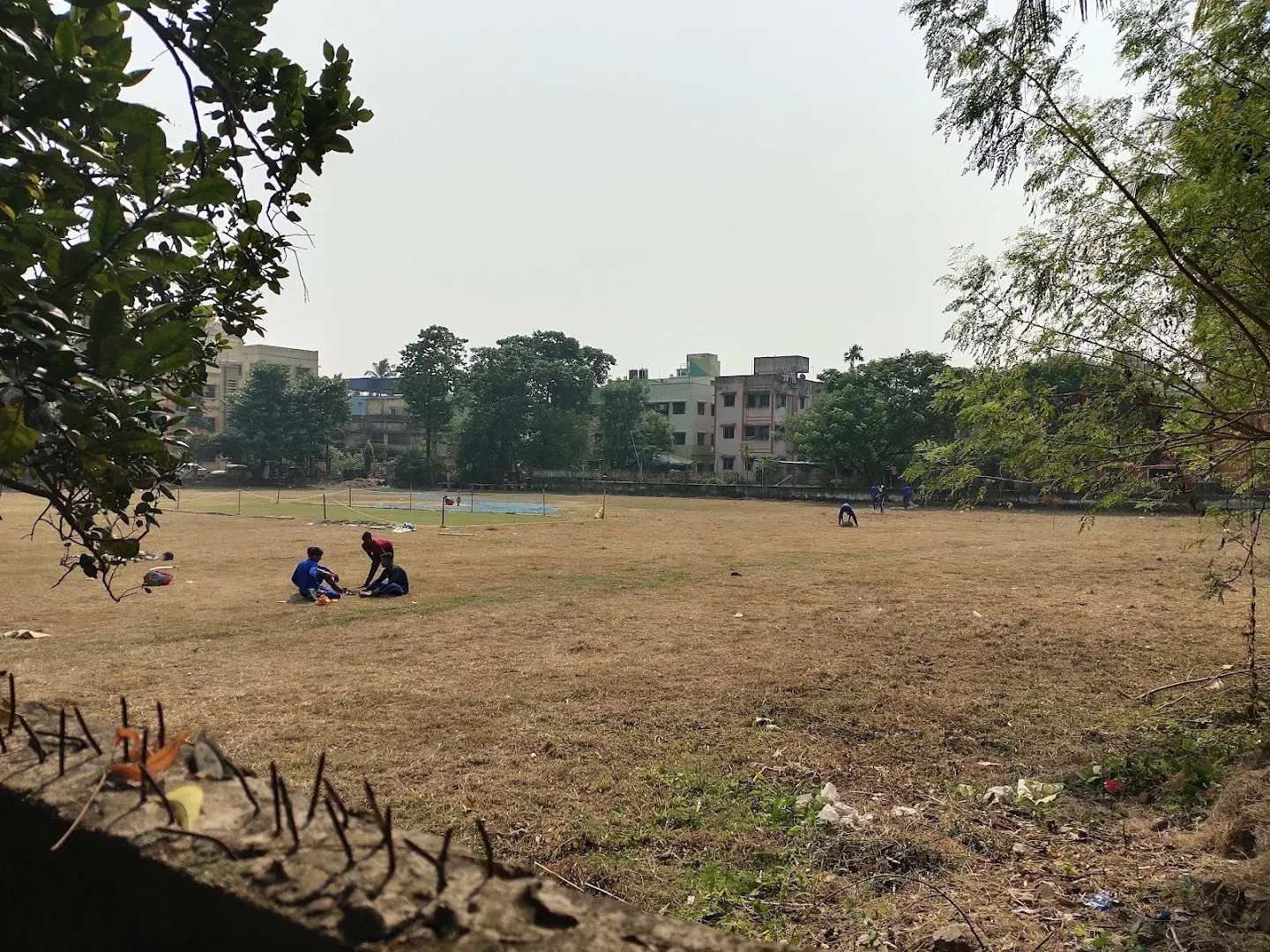 Moitree Sansad ground — Cricket in Aurobindo Park, Kolkata