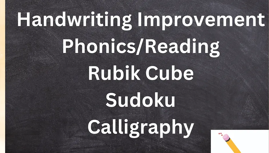 Online/ Offline Handwriting improvement, calligraphy Rubik cube,sudoku phonics art class in dwarka (West Delhi) — Art & Craft in Dwarka, Delhi